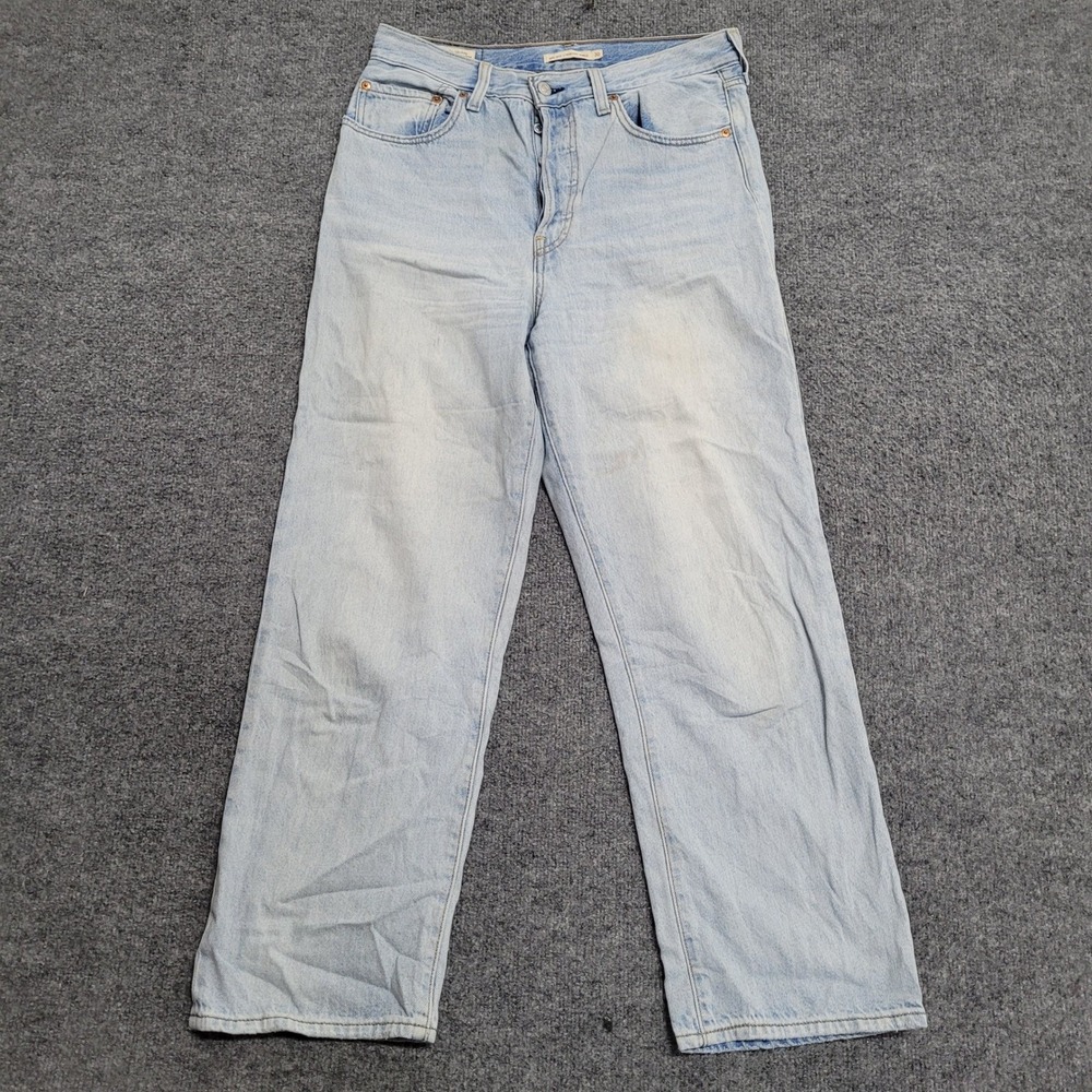 Levi's Jeans Womens Size 30 Light Wash Ribcage Straight Ankle High Rise Denim